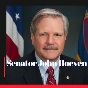 Photo of podcast guess Senator John Hoeven