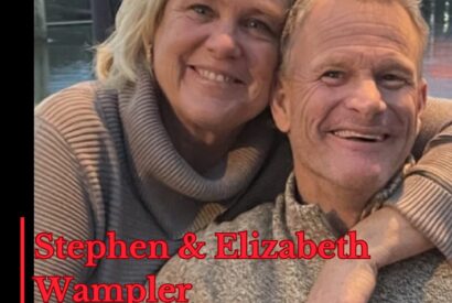 Photo of podcast guests Stephen and Elizabeth Wampler